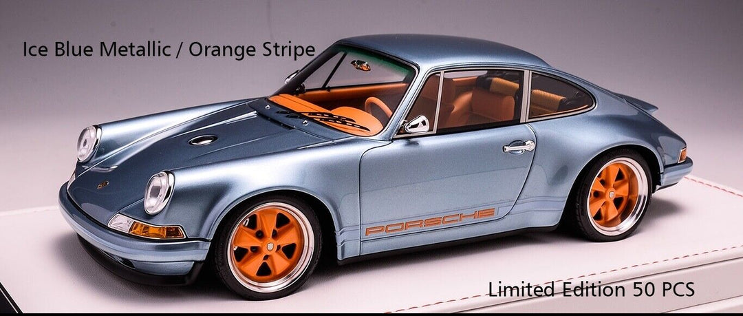 Porsche 911 Singer DLS (Ice Blue Metallic) [Ivy Merit Model] 1/18 scale