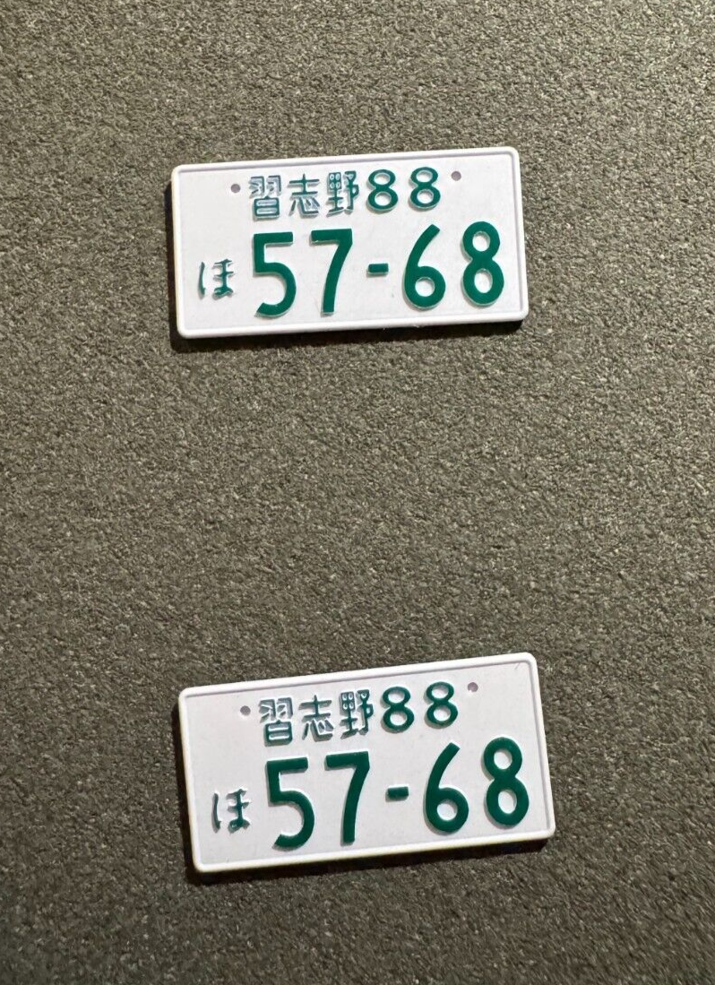 Hand-Made 3D Custom Number Plates For 1:18 Scale Model Cars [Custom Orders]