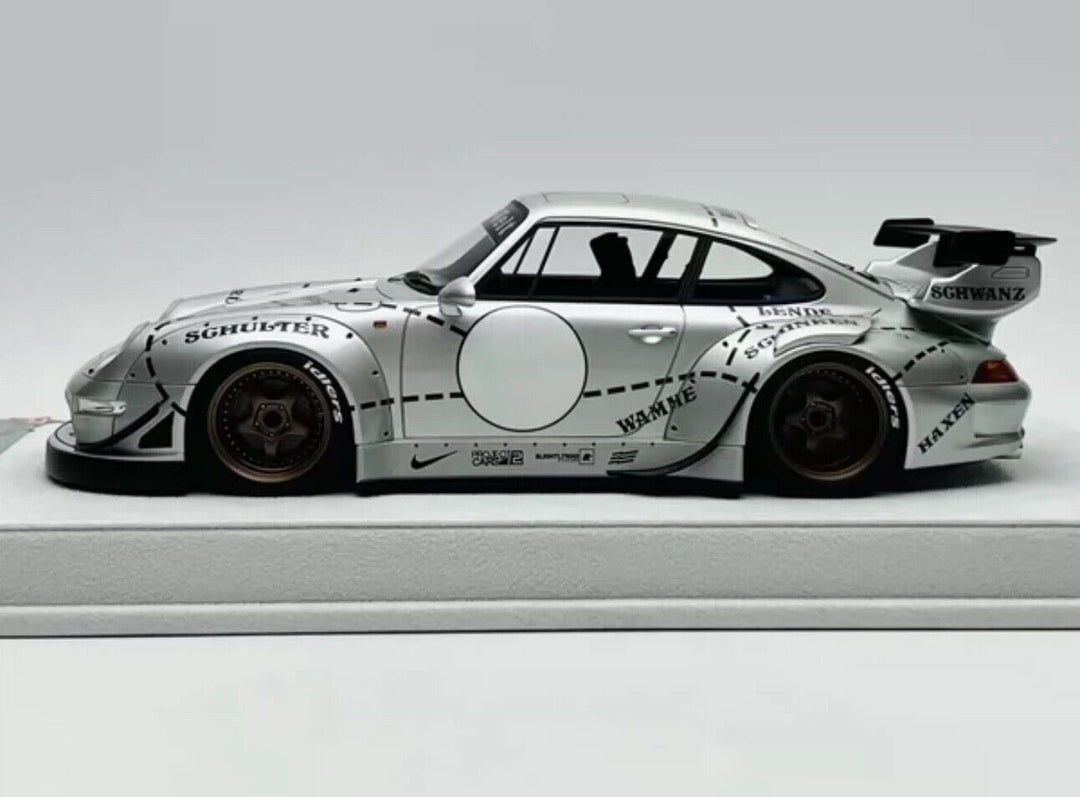 Porsche 911 993 RWB (Silver Phantom) [FuelMe Model] 1/18 scale