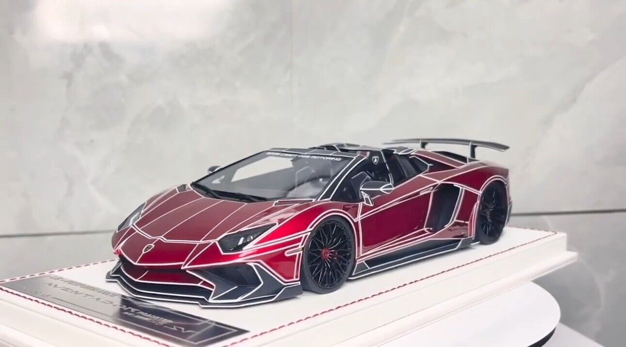 Lamborghini Aventador SV Roadster LBWK (Red TRON) [Davis & Giovanni] 1 ...
