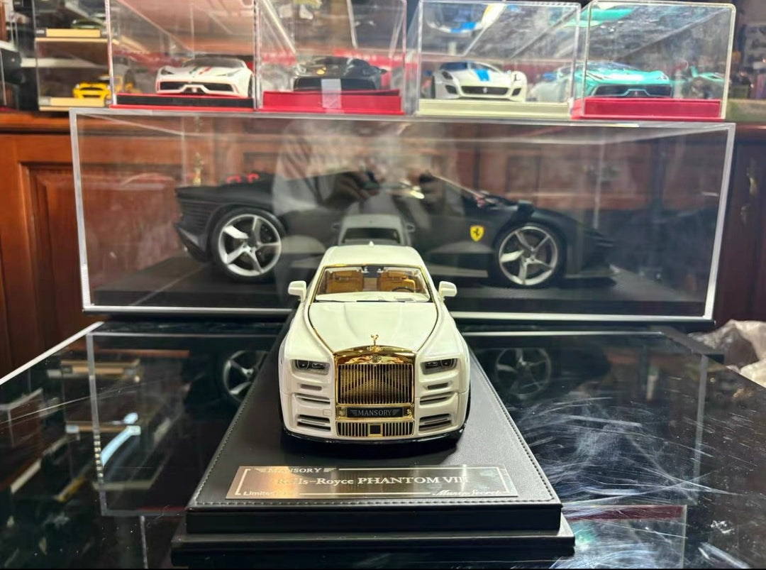 Rolls-Royce Phantom Mansory (White/ Gold) [Muse's Secret] 1:18 scale