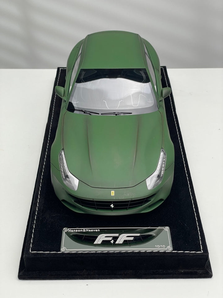 Ferrari FF (Matte Military Green) [Henson&Heaven] 1/18 scale
