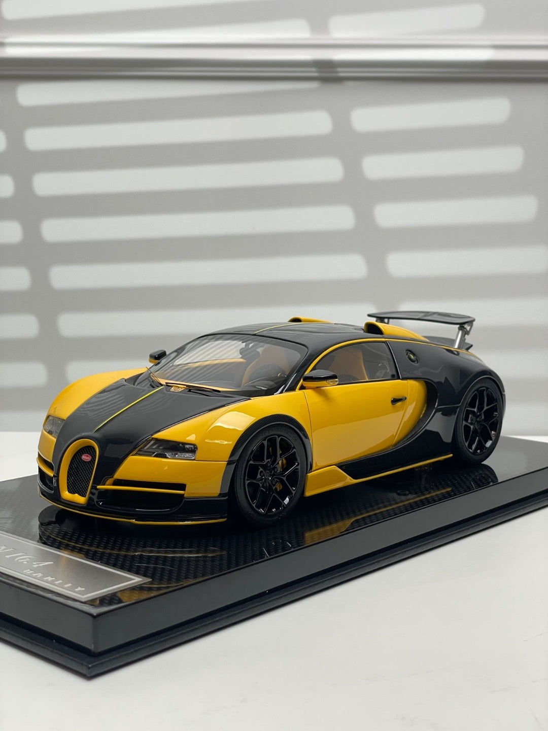 Bugatti Veyron Oakley Design (Black/ Yellow)  1/18 scale - 1 OF 1