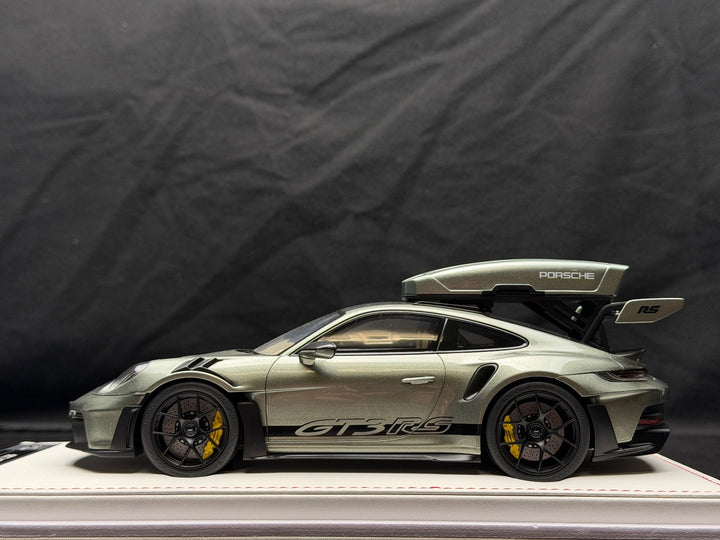 Porsche 911 GT3 RS w/ Roof Rack (Urban Bamboo/ Black) [IVY Model] 1:18 scale