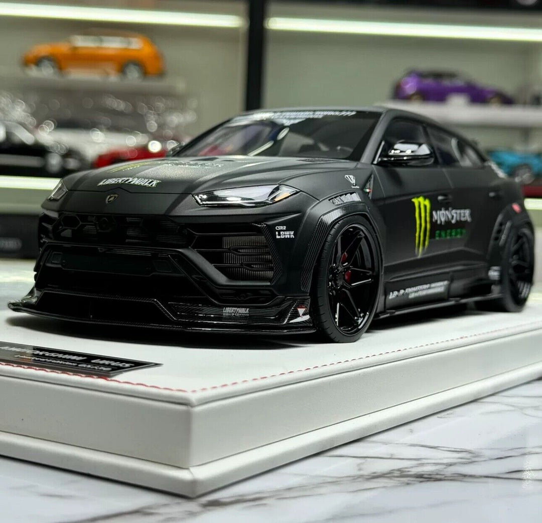 Lamborghini Urus LB-Works (Black/ Monster Energy Decals) [IVY] 1/18 scale