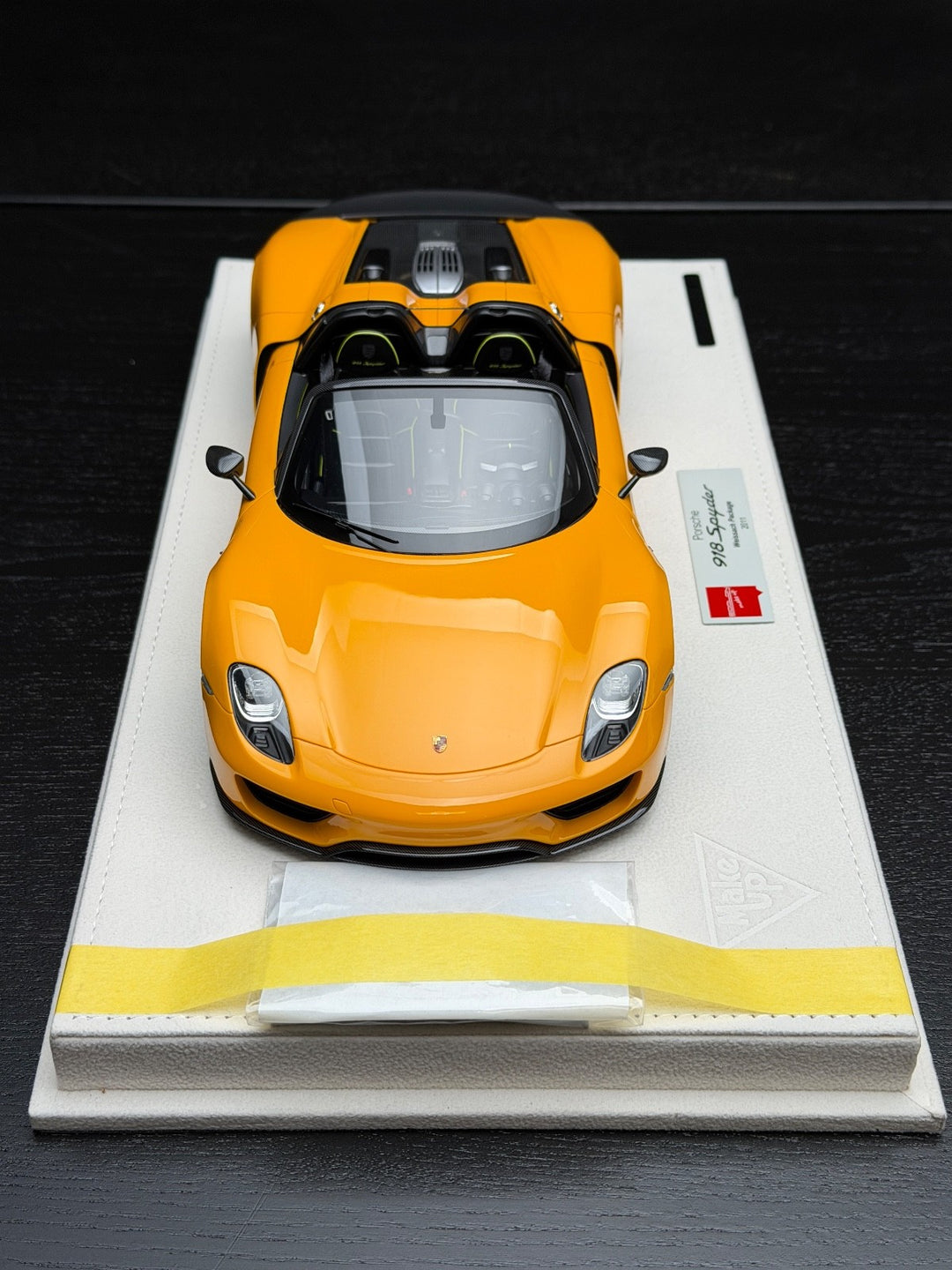 Porsche 918 Spyder Weissach (Orange) [MakeUp Eidolon] 1/18 scale