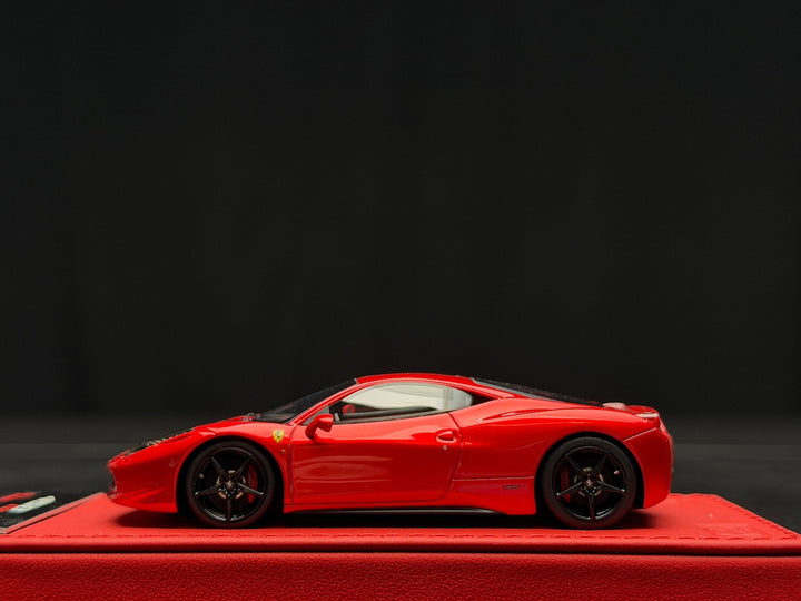 Ferrari 458 Italia (Gloss Red) [BBR Deluxe] 1:43 scale