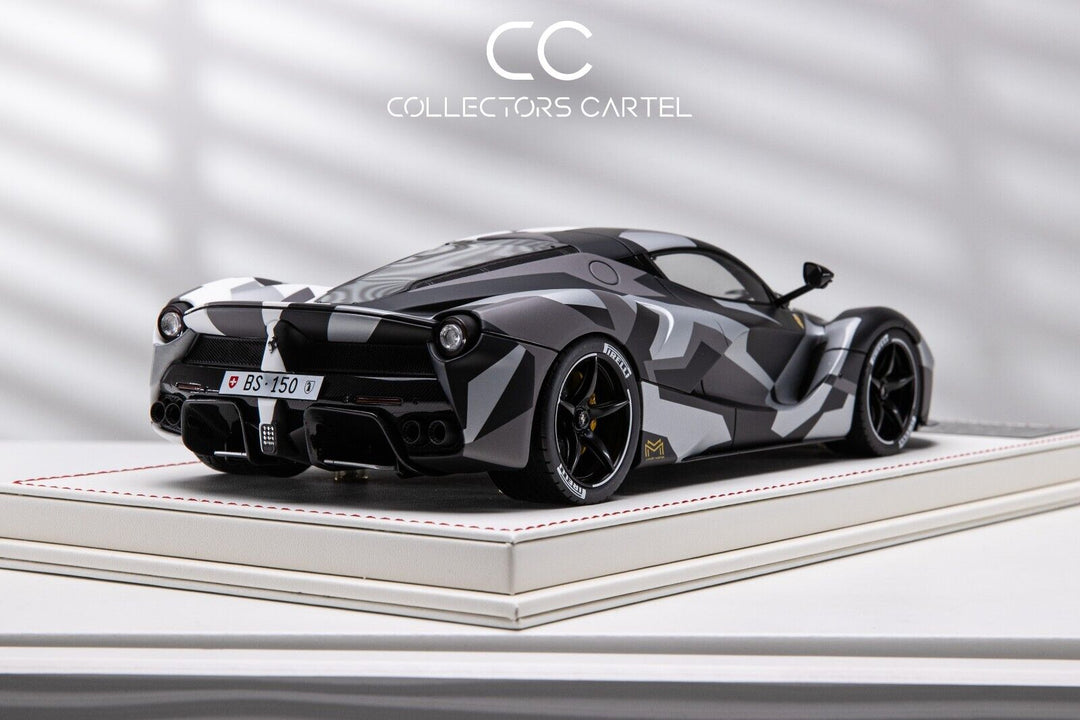 Ferrari LaFerrari (White/Grey/Black Camo) [Davis & Giovanni] 1/18 scale