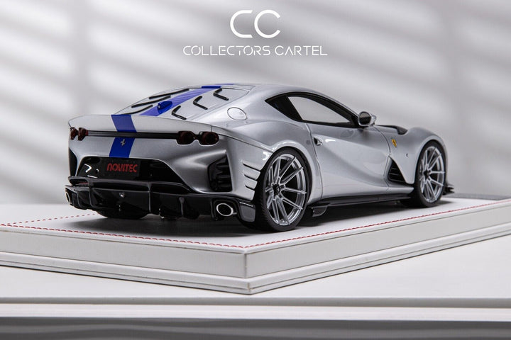 Ferrari 812 Competizione NOVITEC (Silver/ Blue) [Davis & Giovanni] 1/18 scale