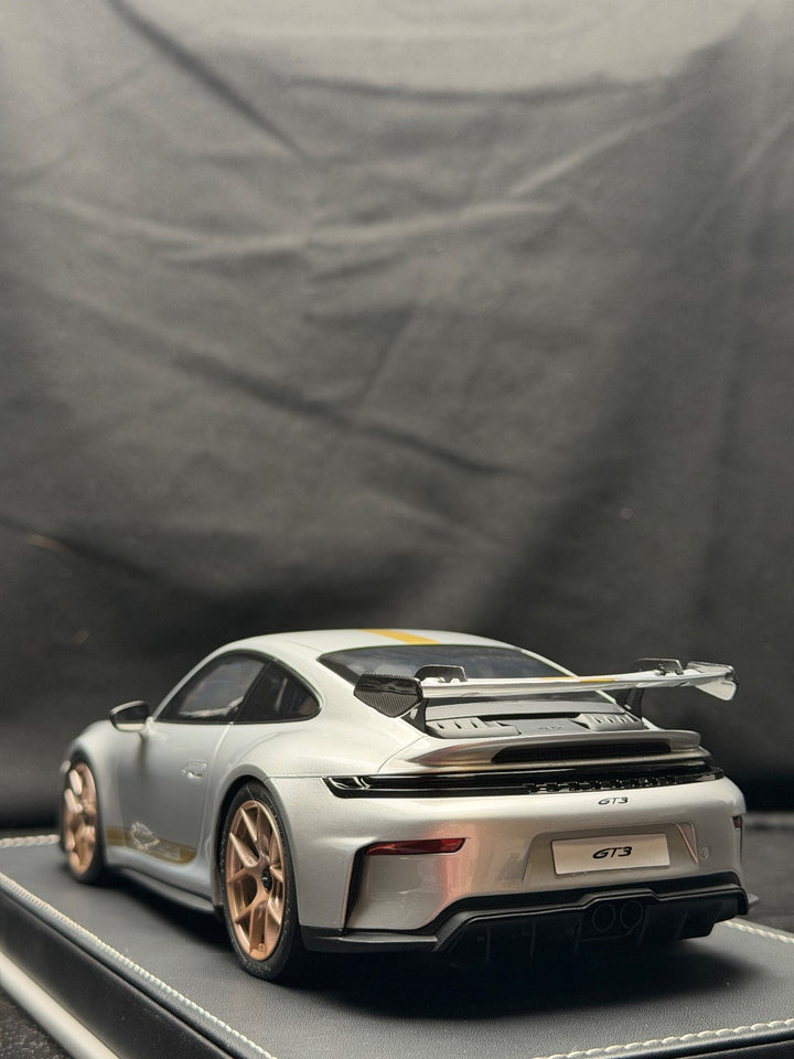 Porsche 911 GT3 (Silver/ Gold) [IVY Model] 1:18 scale