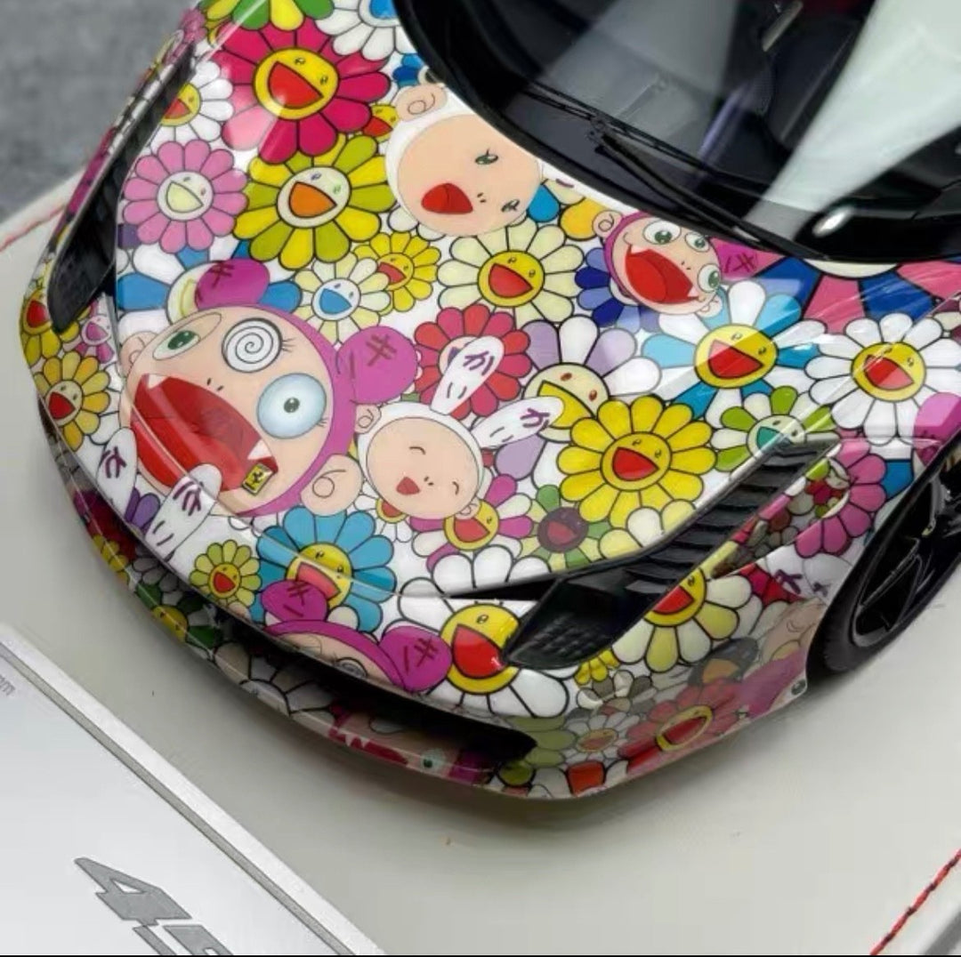 Ferrari 458 Italia (Takashi Murakami Decals) [Dino Model] 1/18 scale