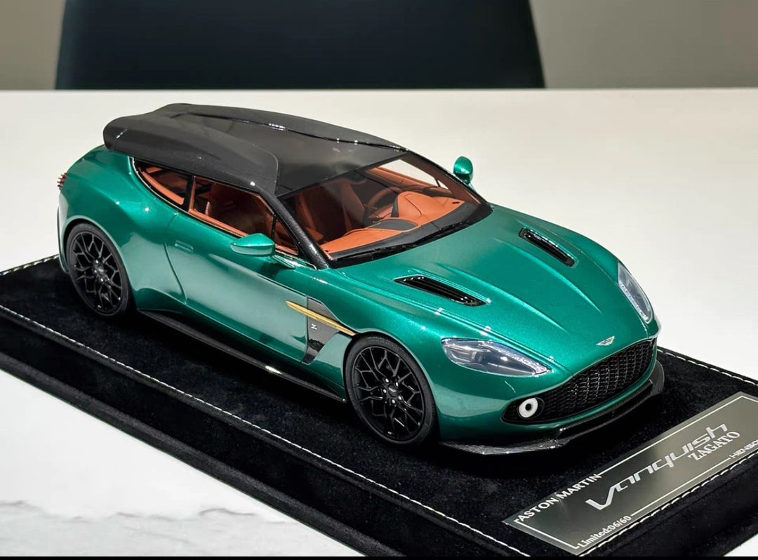 Aston Martin Vanquish Zagato (Metallic Green) [Henson&Heaven] 1/18 scale