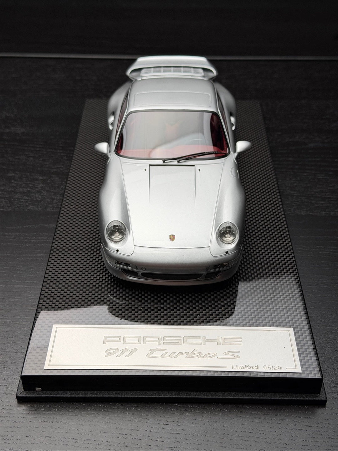 Porsche 911 Turbo S (Silver) [Dino Model] 1/18 scale