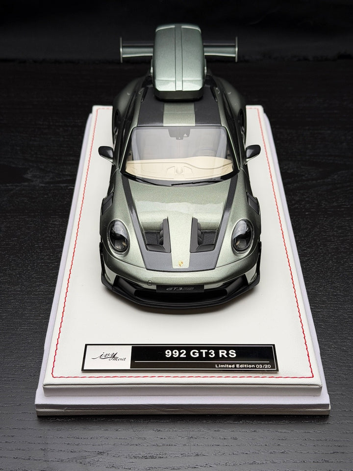 Porsche 911 GT3 RS w/ Roof Rack (Urban Bamboo/ Black) [IVY Model] 1:18 scale