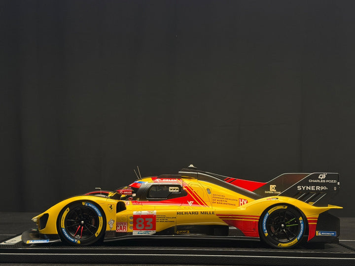 Ferrari 499P (24h Le Mans 2024 - Yellow) [BBR] 1:12 scale
