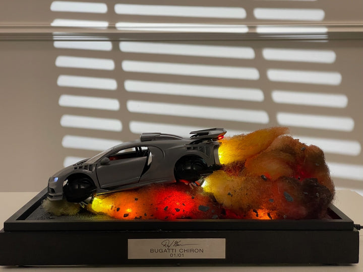 Bugatti Chiron Diorama with Lights [1:24 scale]