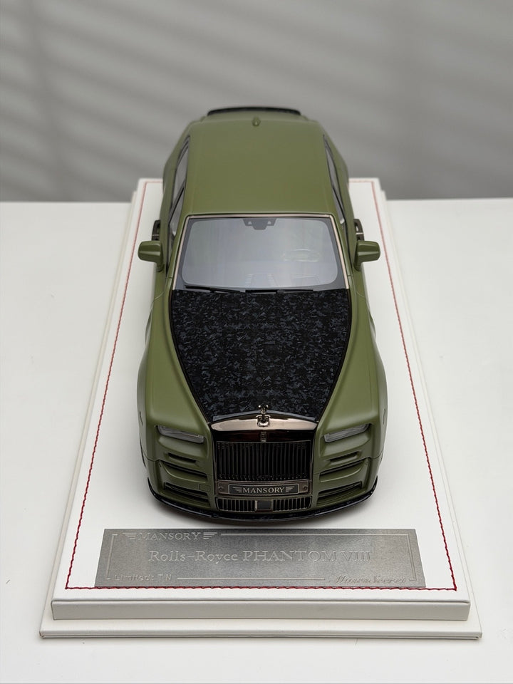 Rolls-Royce Phantom VIII Mansory (Matte Dark Green) [Muse's Secret] 1:18 scale