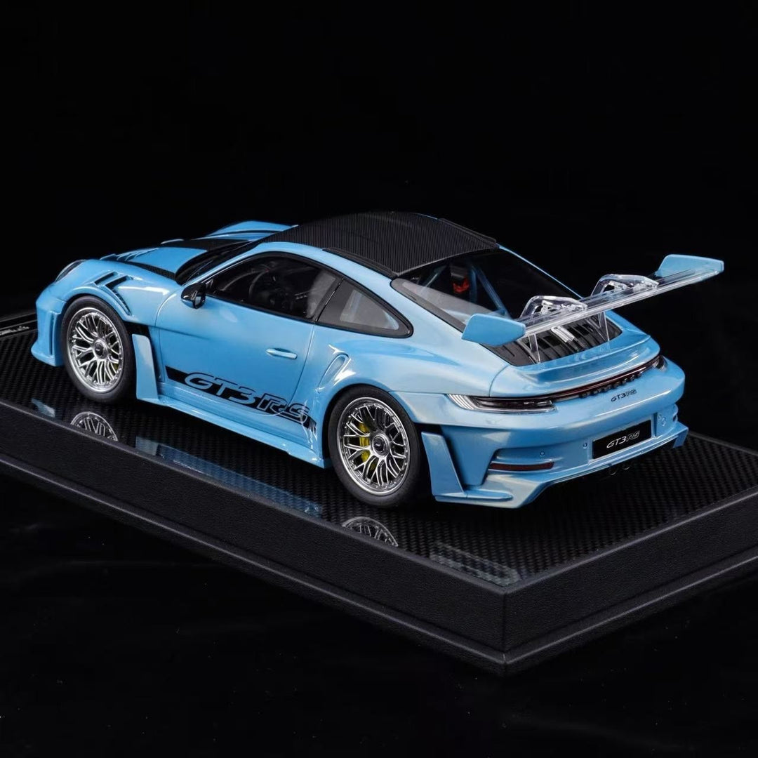 Porsche 911 GT3 RS (Blue) [Timothy & Pierre] 1/18 scale