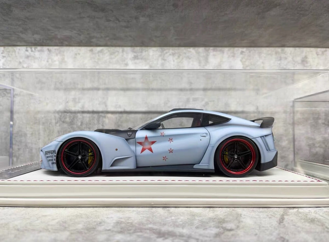 Ferrari F12 N-LARGO S NOVITEC (Matte Gray/ Red) [Davis & Giovanni] 1:18 scale