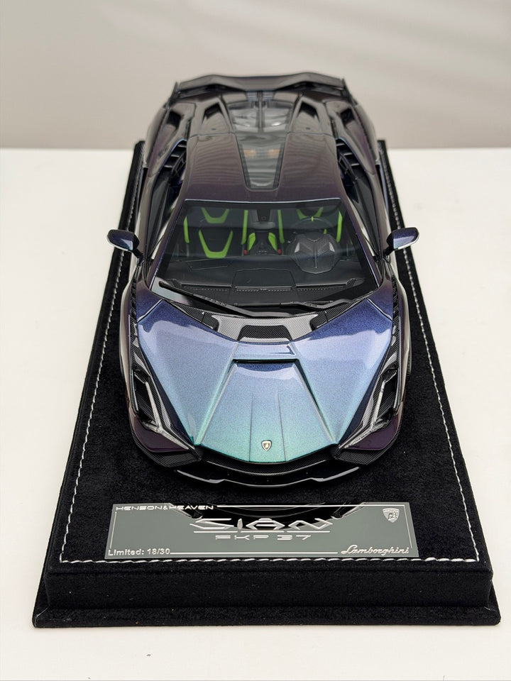 Lamborghini Sian FKP 37 (Chameleon Purple) [Henson&Heaven] 1/18 scale