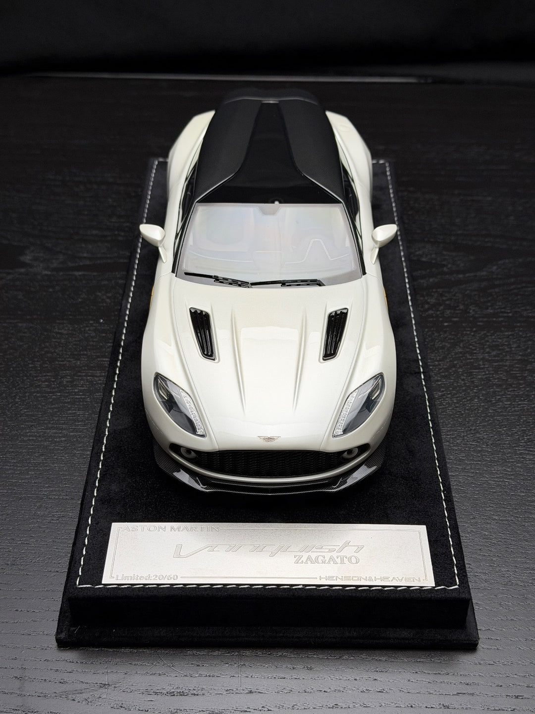 Aston Martin Vanquish Zagato (White) [Henson&Heaven] 1/18 scale