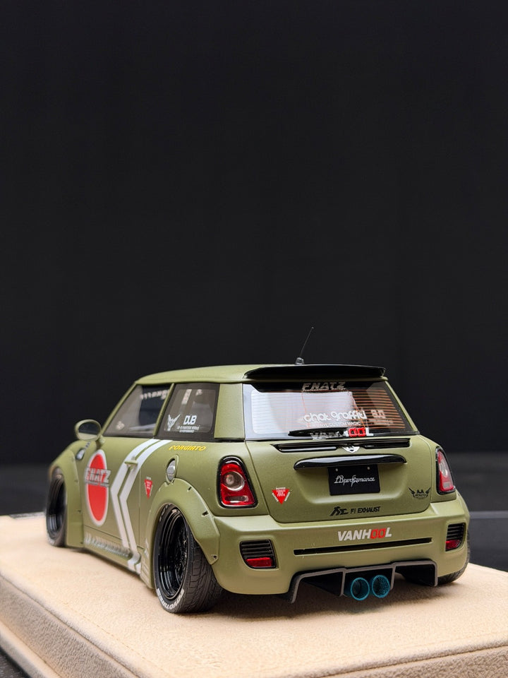 MINI Cooper LBWK (Matte Green) [Timothy & Pierre] 1/18 scale