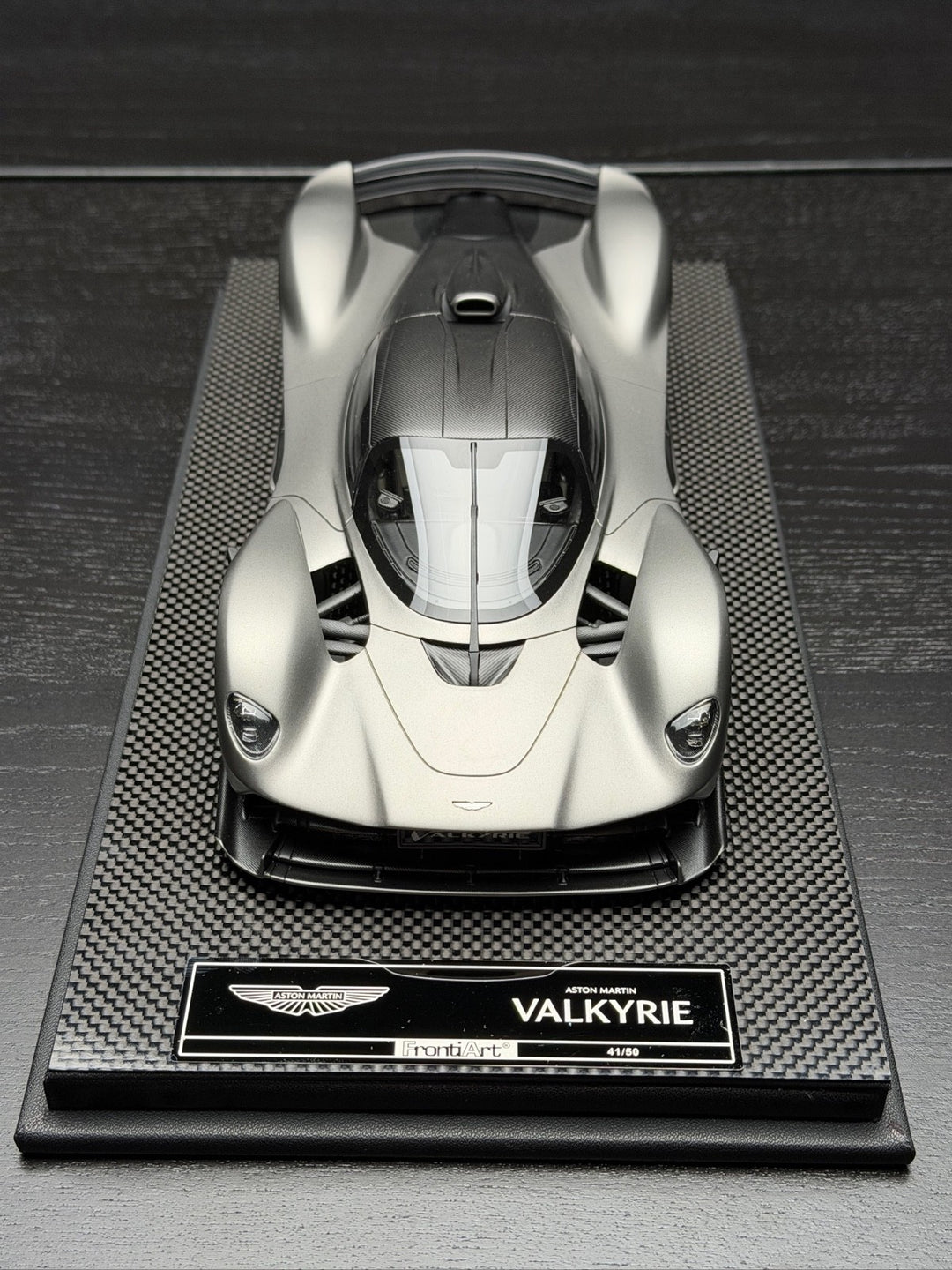 Aston Martin Valkyrie (Matte Dark Silver) [FrontiArt] 1/18 scale