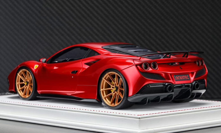 Ferrari F8 Tributo NOVITEC (Candy Red/ Gold Rims) [Davis & Giovanni] 1/18 scale