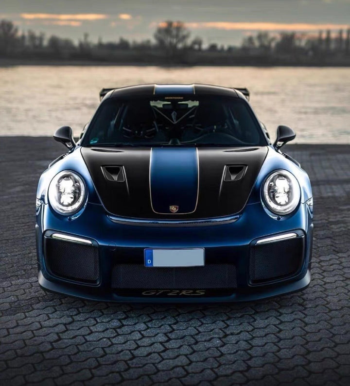 Porsche 911 GT2RS (Metallic Dark Blue) [Davis & Giovanni] 1:18 scale