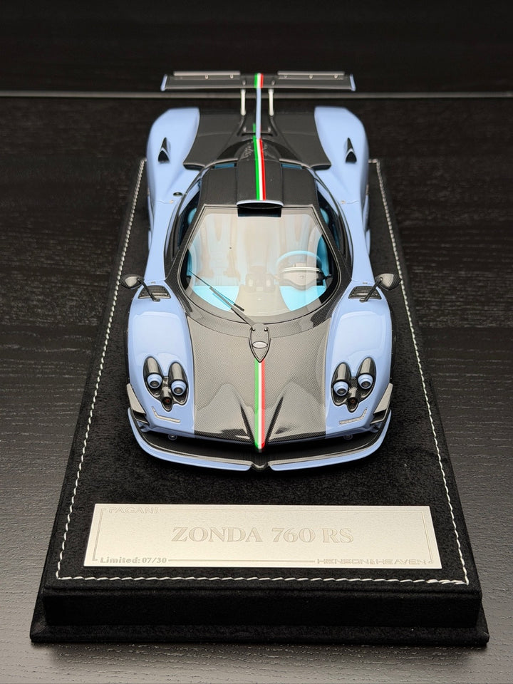 Pagani Zonda 760 RS (Baby Blue/ Carbon) [Henson&Heaven] 1/18 scale