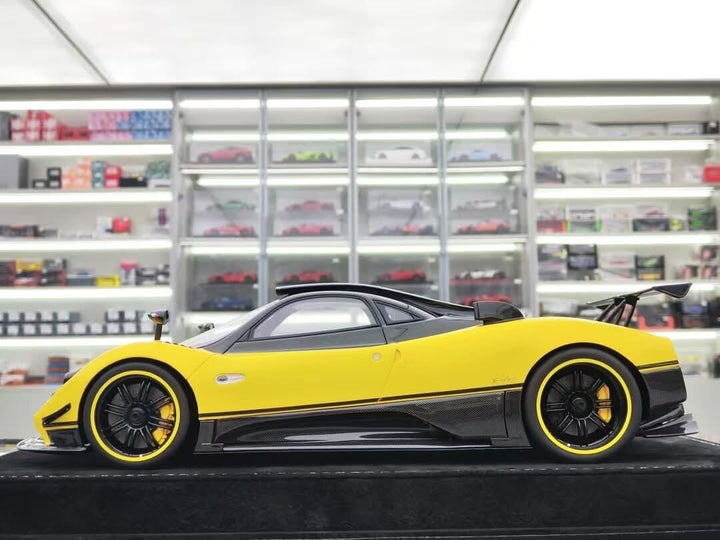 Pagani Zonda Cinque (Yellow/ Carbon) [Henson & Heaven] 1/18 scale