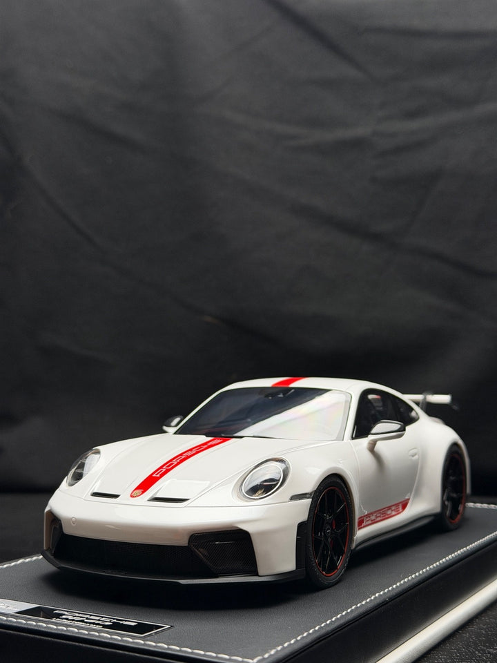 Porsche 911 GT3 (White/ Red) [IVY Model] 1:18 scale