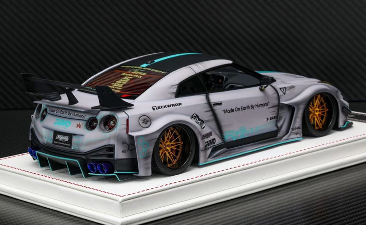 Nissan R35 GT-RR LBWK (Matte Gray Zero Fighter) [Davis & Giovanni] 1:18 scale