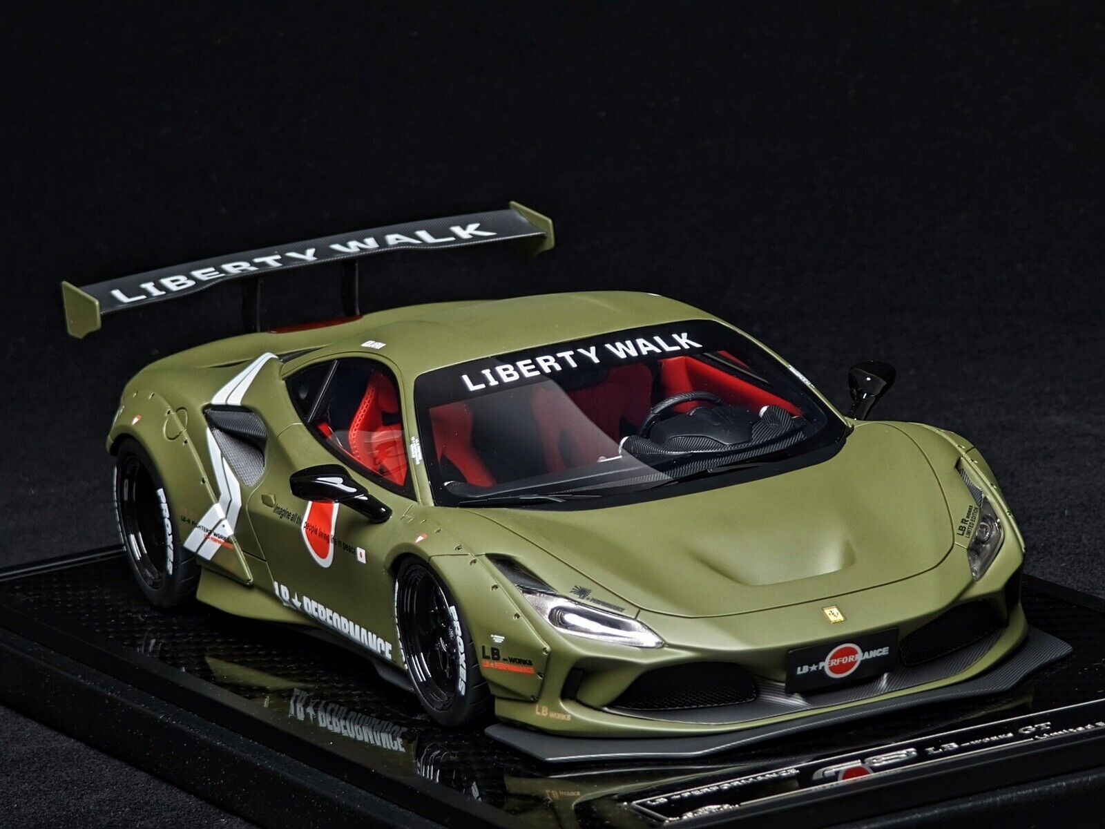 Ferrari F8 GT LBWK (Green Zero Fighter ) [VIP Scale Models] 1/18 scale ...