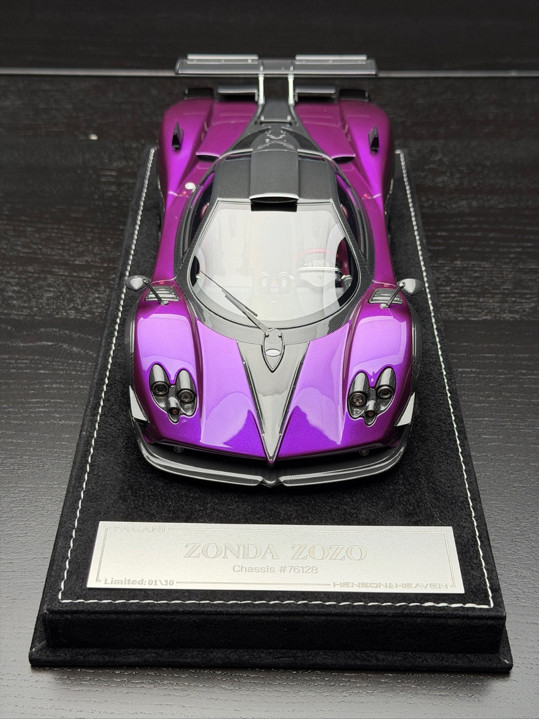 Pagani Zonda ZOZO (Purple/ Carbon) [Henson&Heaven] 1/18 scale
