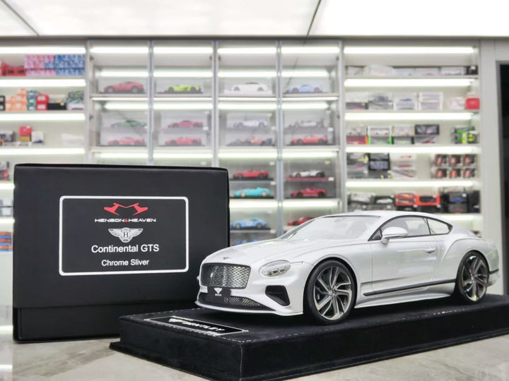 Bentley Continental GTS (Chrome Silver) [Henson&Heaven] 1/18 scale