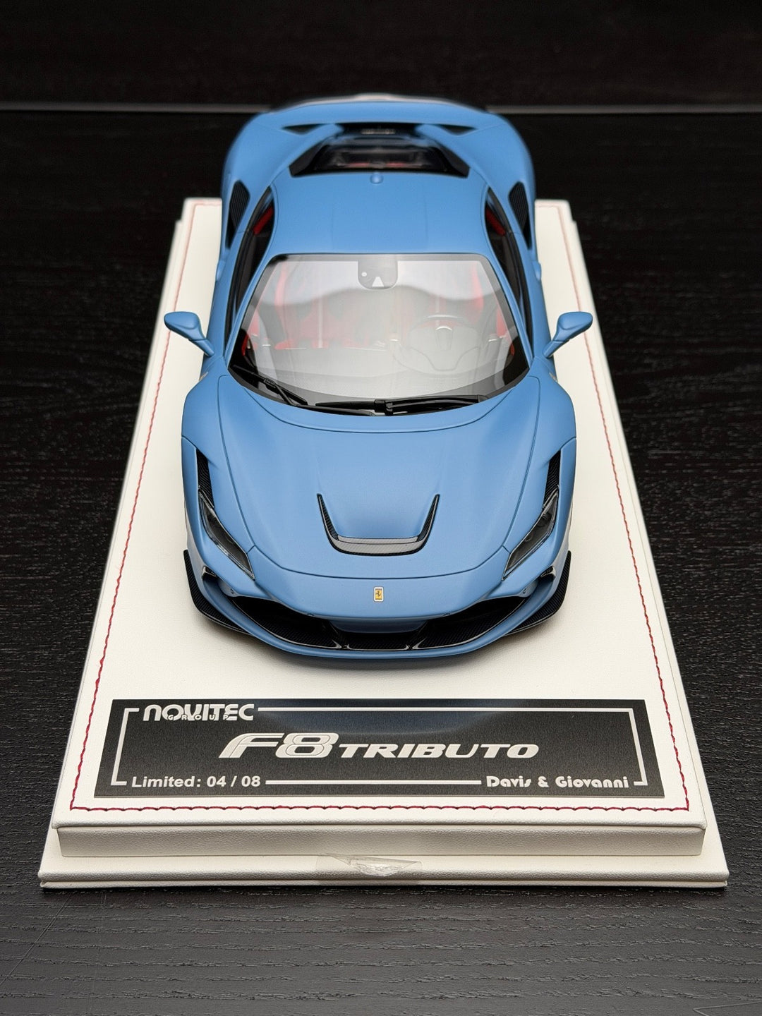 Ferrari F8 Tributo (Matte Blue) [Davis & Giovanni] 1:18 scale