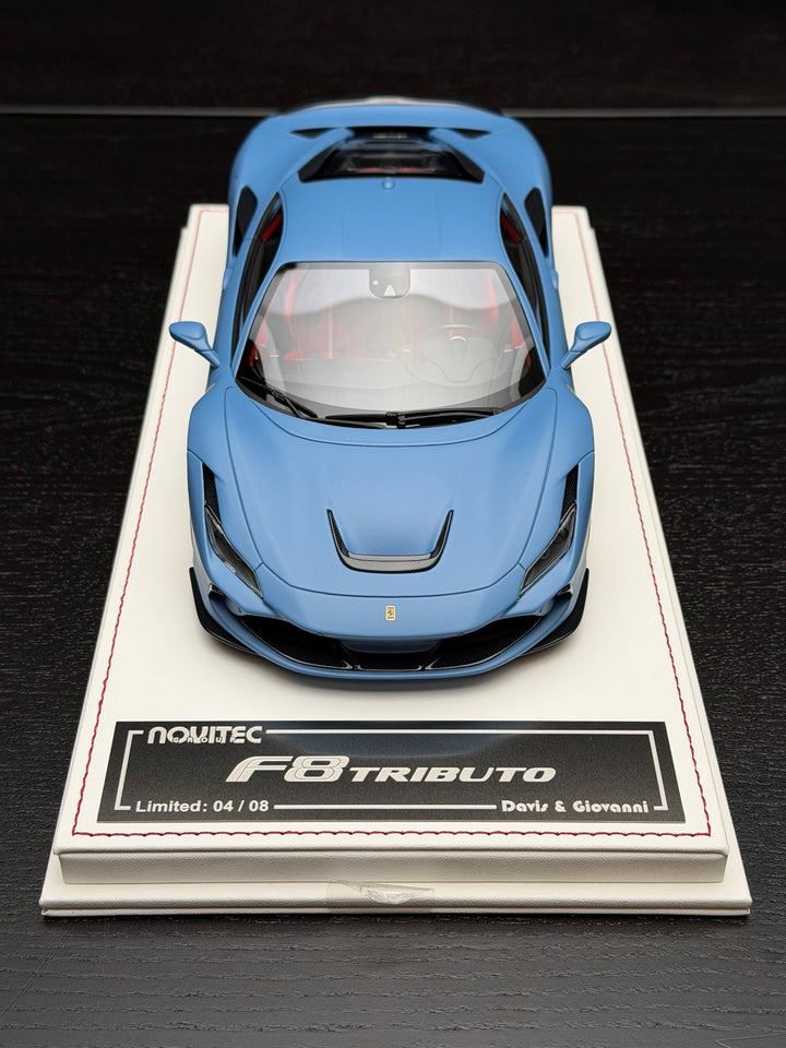Ferrari F8 Tributo (Matte Blue) [Davis & Giovanni] 1:18 scale