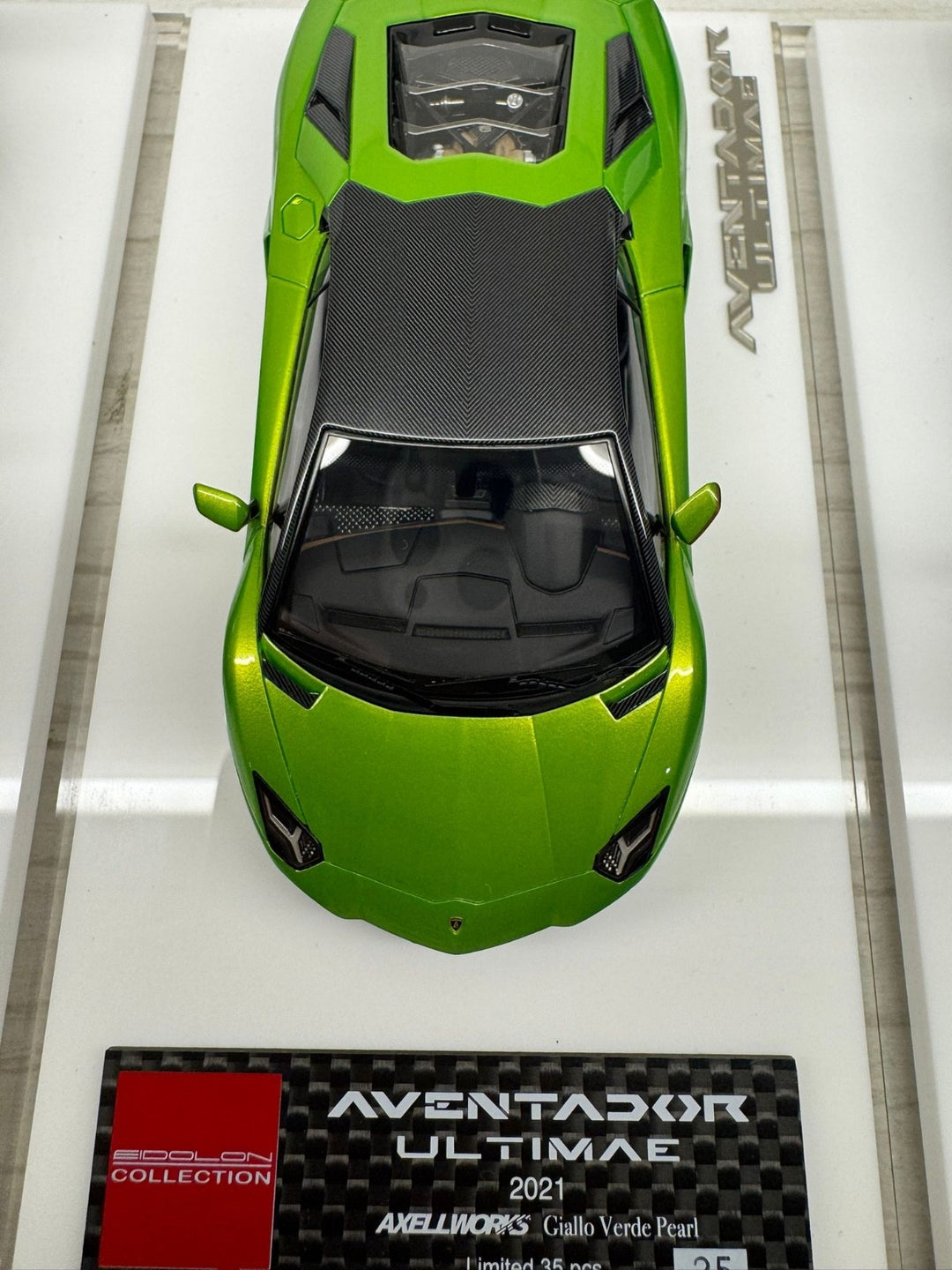 Lamborghini Aventador Ultimae (Giallo Verde Pearl)[Make Up AXELLWORKS]1:43 scale