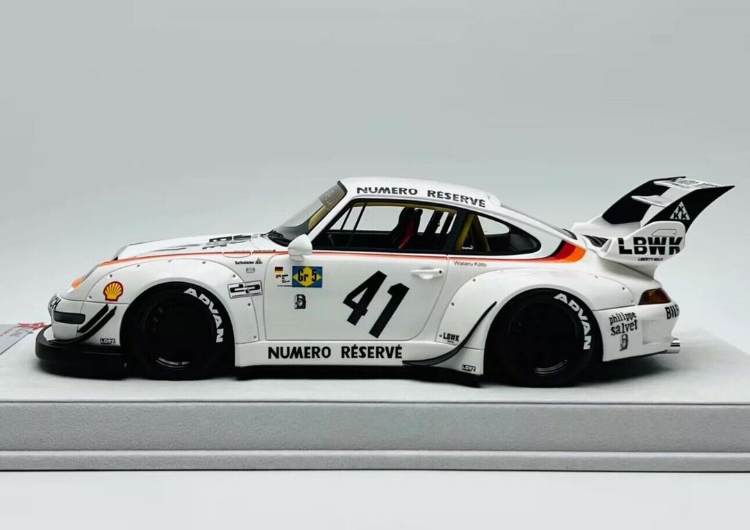 Porsche 911 993 RWB (Numero Reserve 41 White) [FuelMe Model] 1/18 scale