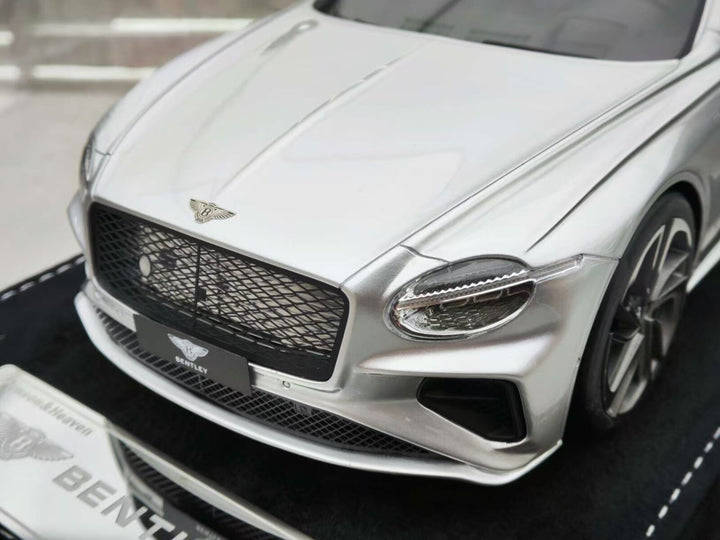Bentley Continental GTS (Chrome Silver) [Henson&Heaven] 1/18 scale