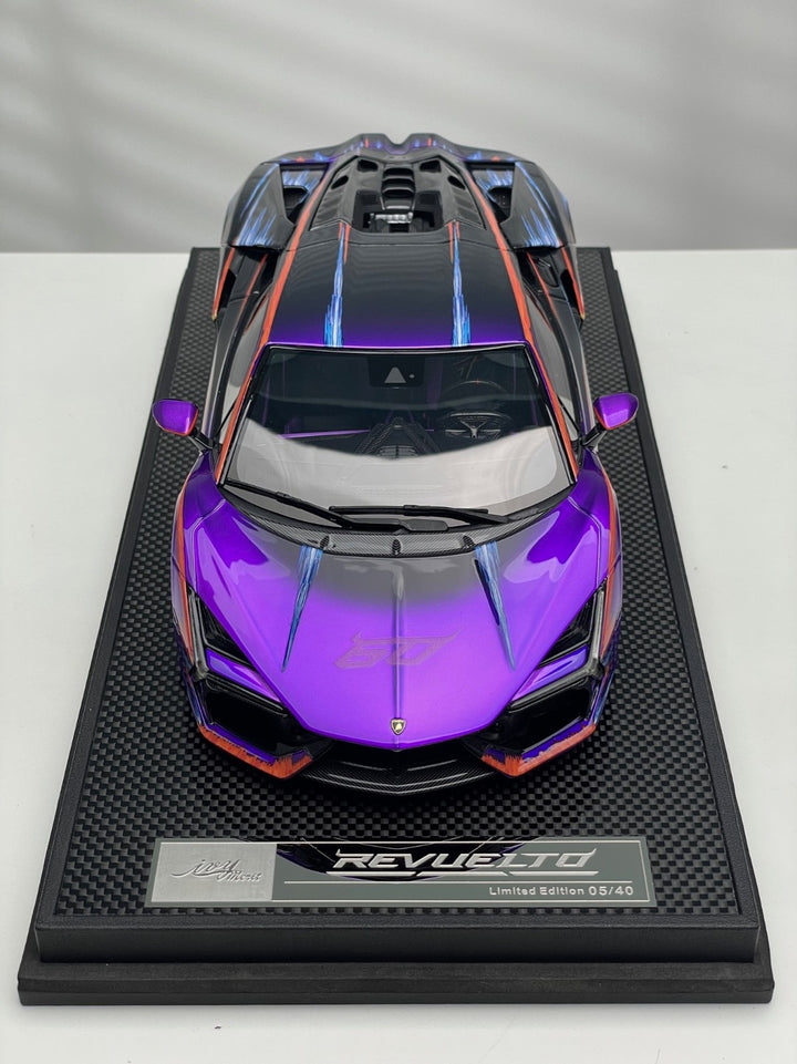 Lamborghini Revuelto (Purple Abstract) [IVY Merit Model] 1/18 scale