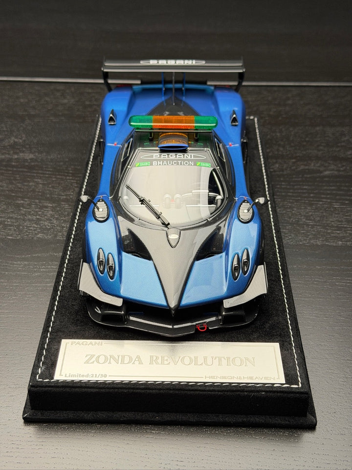 Pagani Zonda Revolution (Blue/ Carbon Pace Car) [Henson&Heaven] 1/18 scale