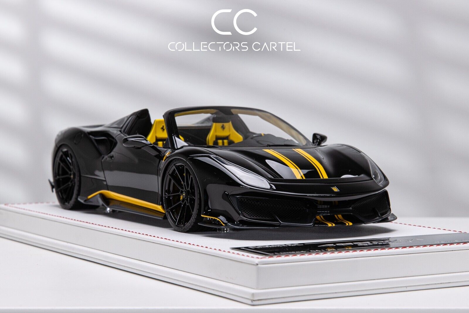 Ferrari 488 Pista Spider NOVITEC (Black/ Yellow) [Davis & Giovanni