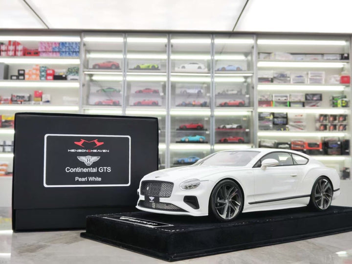 Bentley Continental GTS (Pearl White) [Henson&Heaven] 1/18 scale