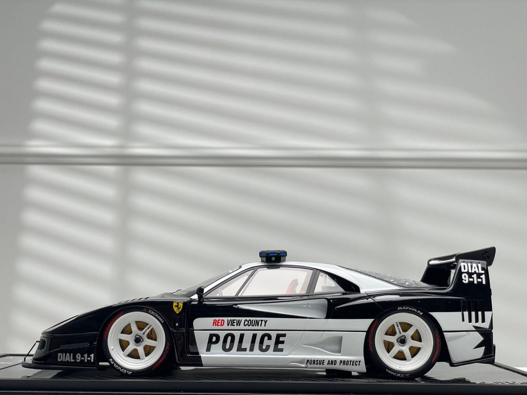 Ferrari F40 LBWK (Red View County Police) [VIP scale Models] 1/18 scale