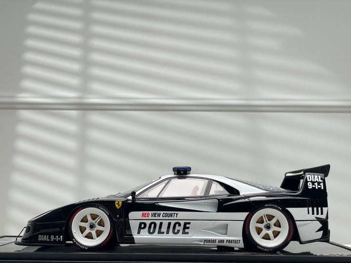 Ferrari F40 LBWK (Red View County Police) [VIP scale Models] 1/18 scale