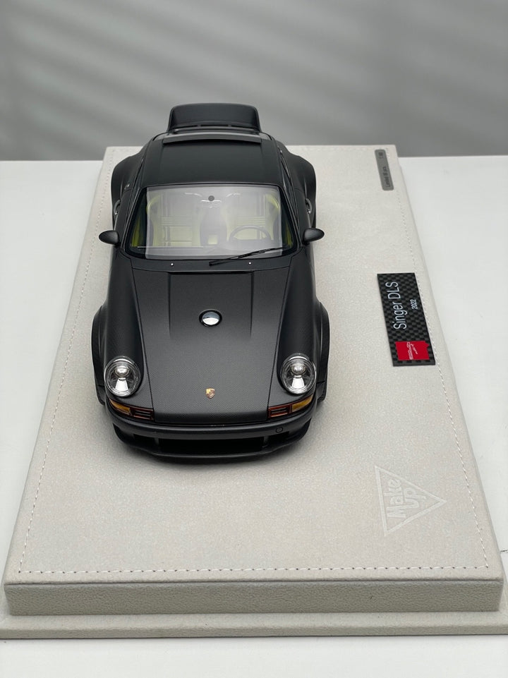 Porsche 911 Singer DLS (Matte Carbon Fiber/ Green) [Make up Eidolon] 1/18 scale