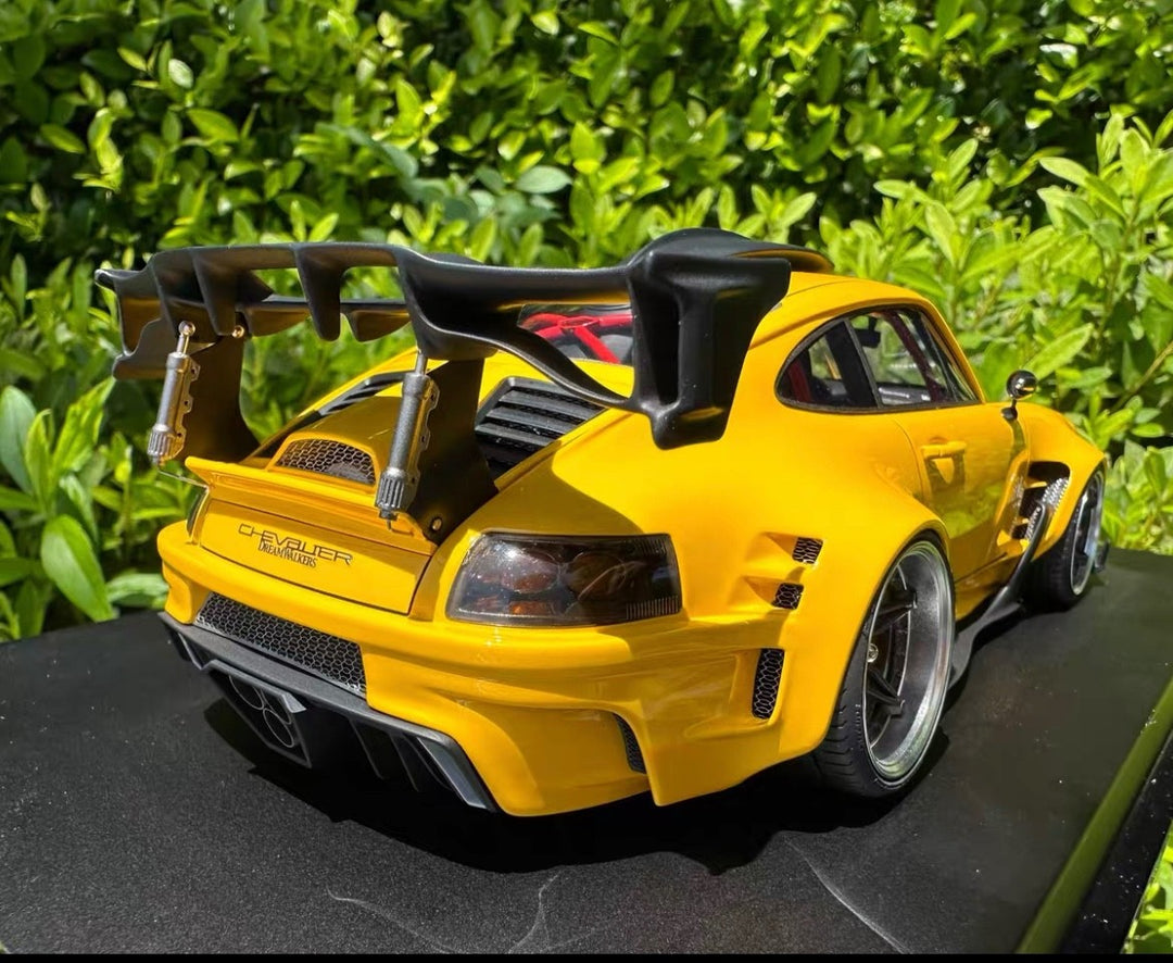 Porsche 911 "CHEVALIER" D995 (Gloss Yellow) [DreamWalkers] 1/18 scale