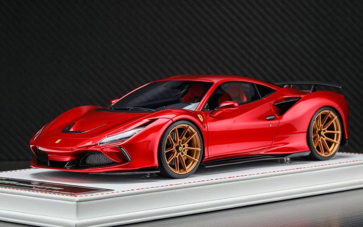 Ferrari F8 Tributo NOVITEC (Candy Red/ Gold Rims) [Davis & Giovanni] 1/18 scale